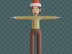 Bucky 3d character christmas summer business by Yoshiki 3D Model