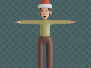 Bucky 3d character christmas summer business by Yoshiki 3D Model