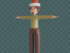 Bucky 3d character christmas summer business by Yoshiki 3D Model