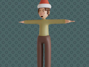 Bucky 3d character christmas summer business by Yoshiki 3D Model