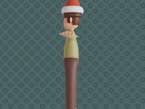 Bucky 3d character christmas summer business by Yoshiki 3D Model
