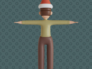 Bucky 3d character christmas summer business by Yoshiki 3D Model