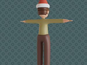 Bucky 3d character christmas summer business by Yoshiki 3D Model