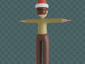 Bucky 3d character christmas summer business by Yoshiki 3D Model