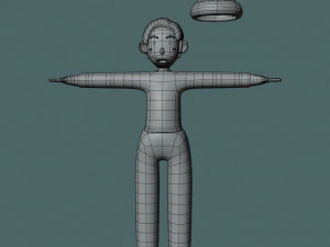 Bucky 3d character christmas summer business by Yoshiki 3D Model