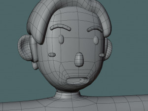 Bucky 3d character christmas summer business by Yoshiki 3D Model