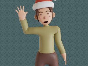 Bucky 3d character christmas summer business by Yoshiki 3D Model
