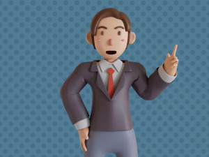 Bucky 3d character christmas summer business by Yoshiki 3D Model