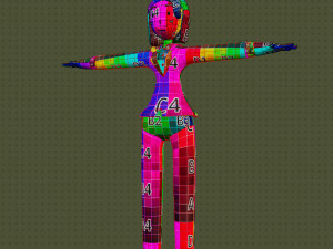 Cara 3d character christmas summer business by Yoshiki 3D 모델
