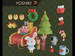 Asset christmas collection by yoshiki 3D Model