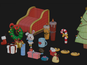 Asset christmas collection by yoshiki 3D मॉडल