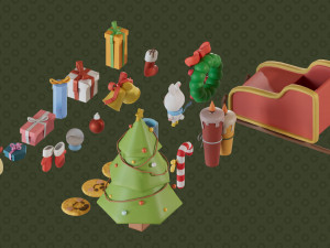 Asset christmas collection by yoshiki 3D मॉडल
