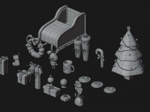 Asset christmas collection by yoshiki 3D मॉडल