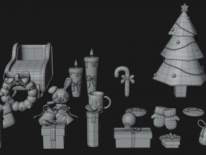 Asset christmas collection by yoshiki 3D मॉडल