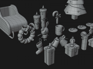 Asset christmas collection by yoshiki 3D मॉडल