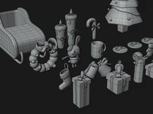 Asset christmas collection by yoshiki 3D Model