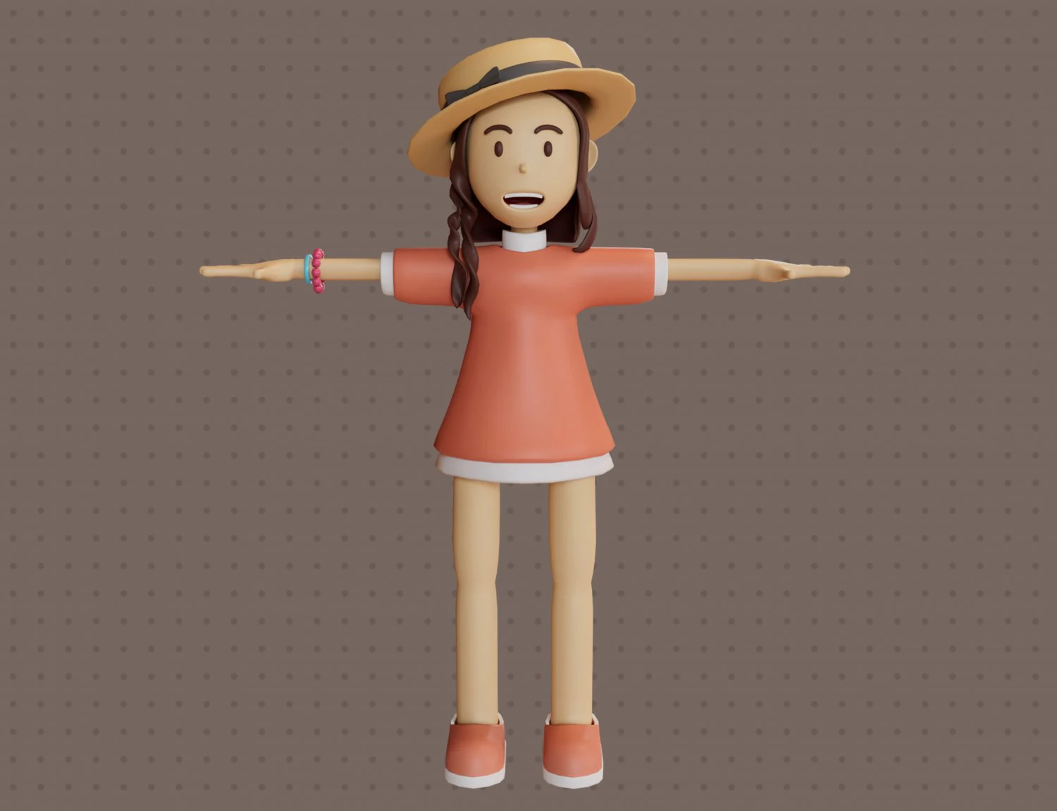 Stacy Character by Yoshiki 3D Model .c4d .max .obj .3ds .fbx .stl .blend