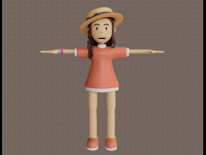 Stacy Character by Yoshiki 3D Model