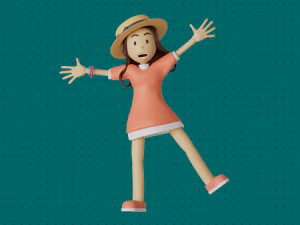 Stacy Character by Yoshiki 3D Model