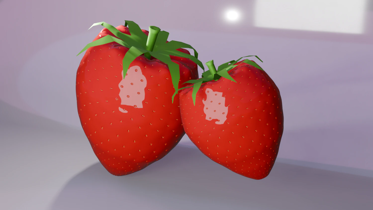 Strawberry 3D Model .c4d .max .obj .3ds .fbx .stl .blend 