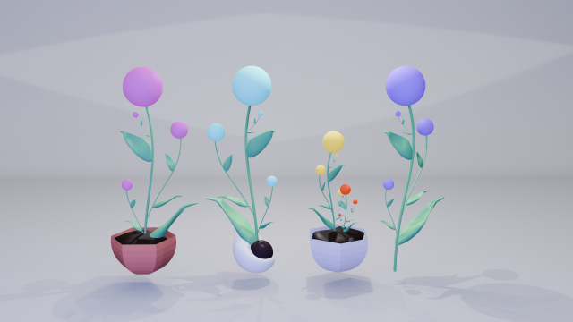Flower with pot Modello 3D .c4d .max .obj .3ds .fbx .stl .blend 