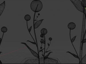 Fiore con vaso Modello 3D