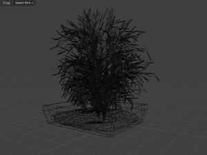 Pots with different colored plants Modello 3D