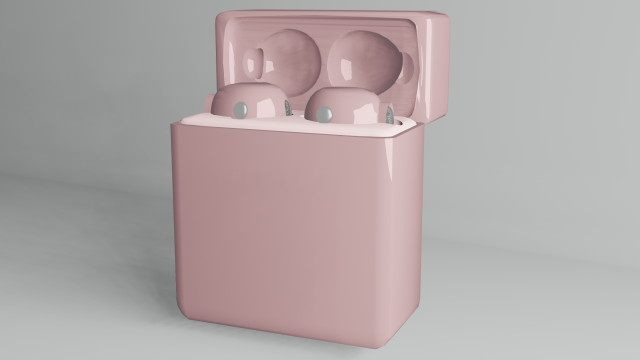 New wireless headphones 3D Model .c4d .max .obj .3ds .fbx .stl .blend 