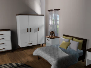 Jogo de quarto Modelo 3D