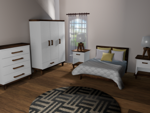 Bedroom set 3D-Modell