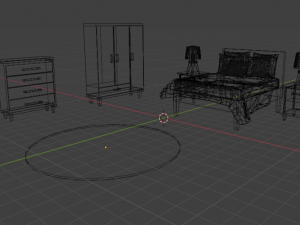 Bedroom set 3D-Modell