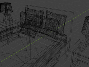 Bedroom set 3D-Modell