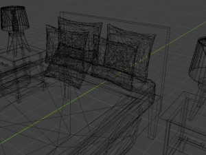 Jogo de quarto Modelo 3D