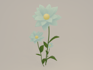 Colorful flowers Modelo 3D