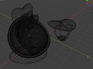 Heart style armchair and table 3D 模型