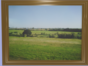 Landscape painting of Montevideo Uruguay 3D Model