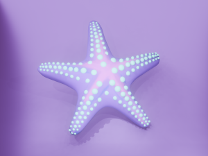 Starfish different colors Modèle 3D