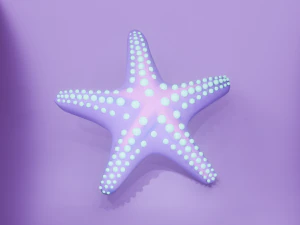 Starfish different colors 3D Model