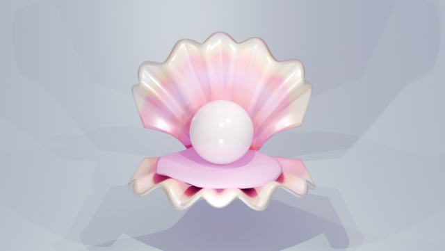 Sea shell 3D Модель .c4d .max .obj .3ds .fbx .stl .blend 