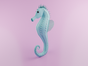 Sea horse Modello 3D