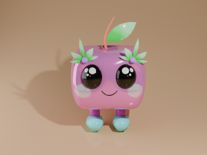 Apple character 3D Model