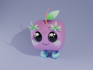 Apple character 3D 模型