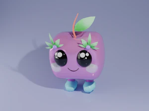 Apple character 3D Model