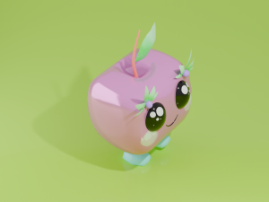 Apple character 3D 模型