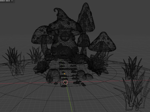 Mushroom house 3D Model