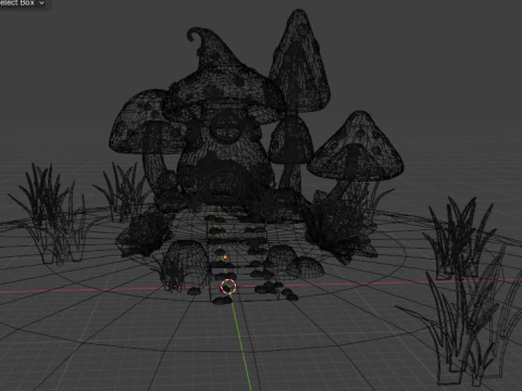 Mushroom house 3D Model