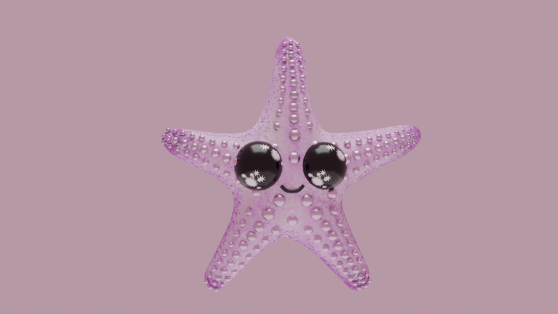 Starfish kwai 3D 模型 .c4d .max .obj .3ds .fbx .stl .blend 