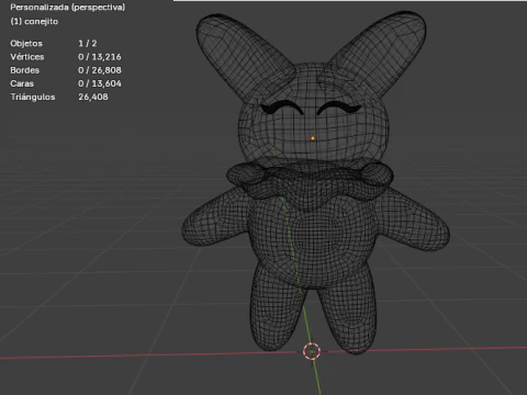 Kawaii Rabbit Cute Stylized Game Ready Textures 3D Model
