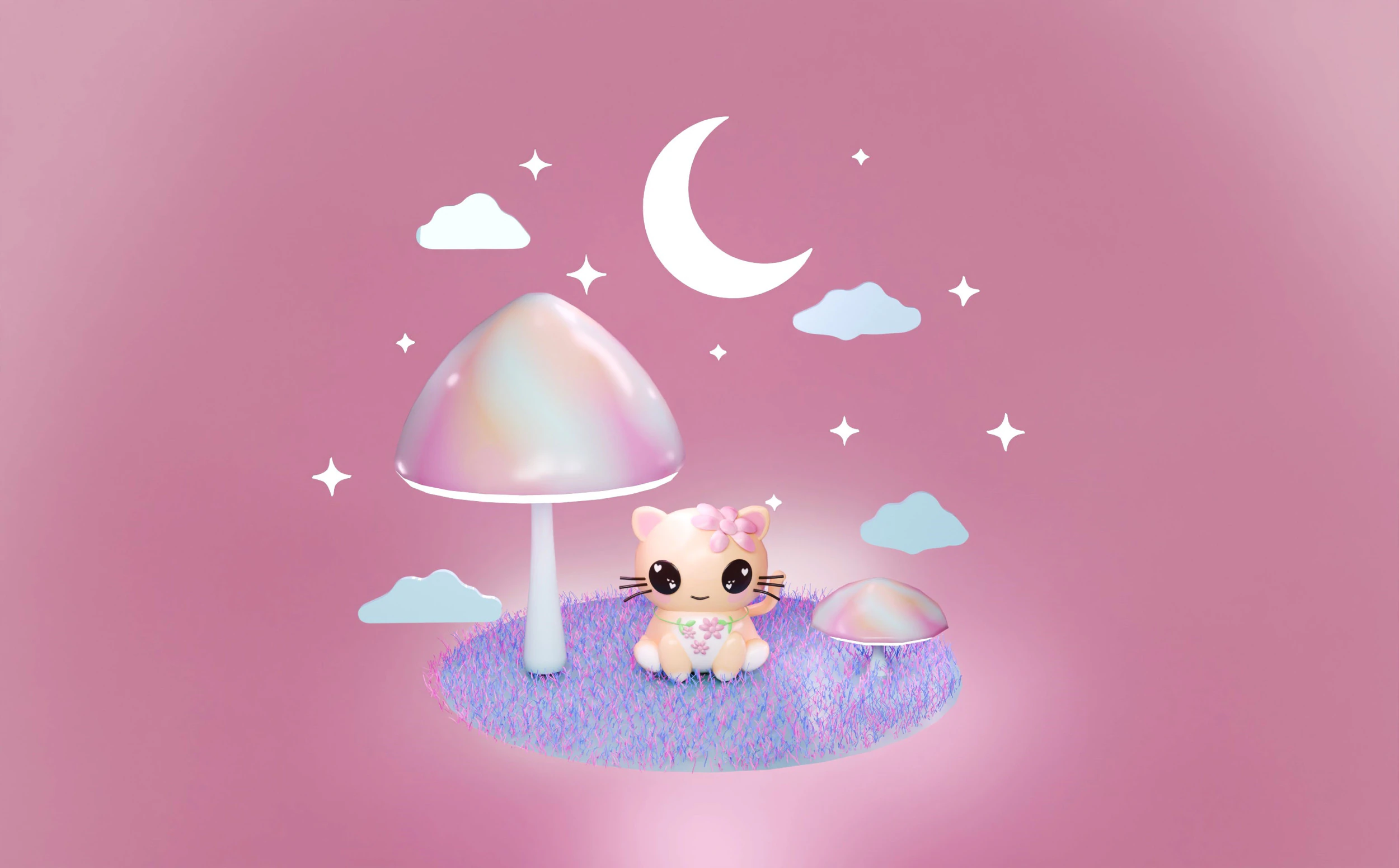 Lindo gato 3D 3D Model .c4d .max .obj .3ds .fbx .stl .blend 