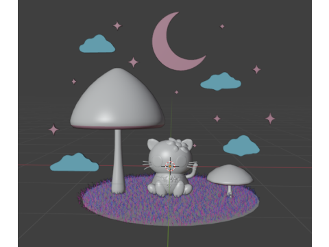 Lindo gato 3D Model 3D